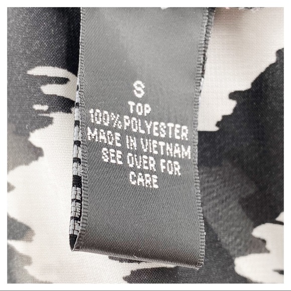 AB Studio Long Sleeve Pullover Blouse Chevron S - Picture 6 of 7